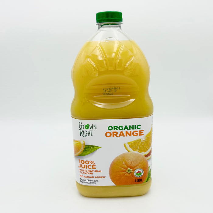 Grown Right Organic Orange Juice