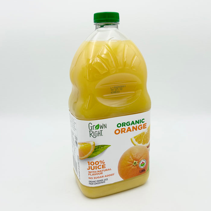 Grown Right Organic Orange Juice