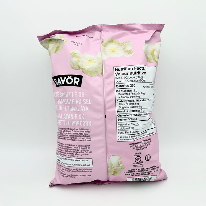 Savor Himalayan Pink Salt Kettle Popcorn