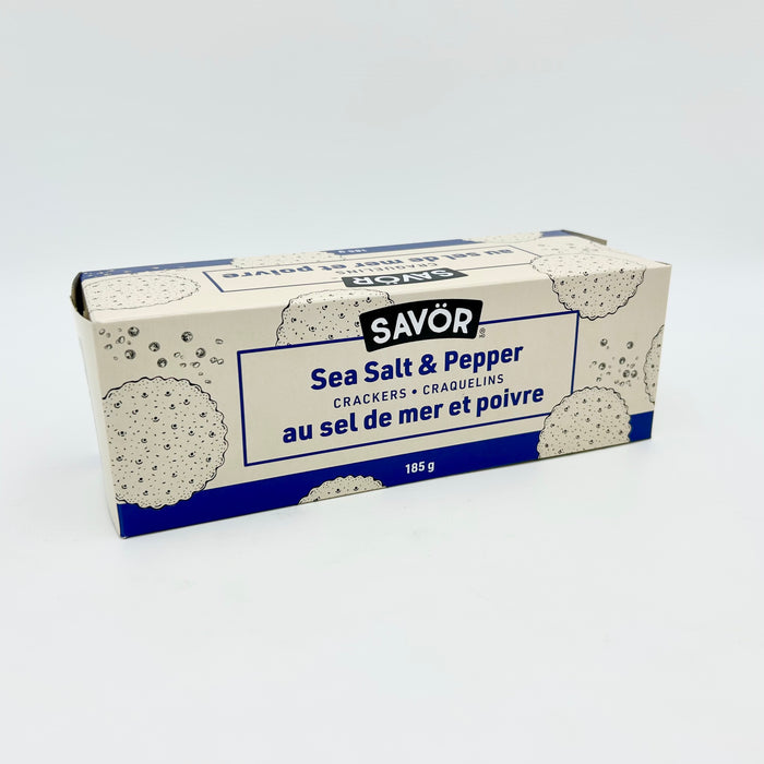 Savor Sea Salt and Pepper Crackers