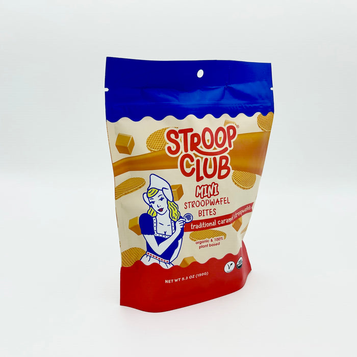 Stroop Club Mini Caramel Stroopwafels Bites (organic)