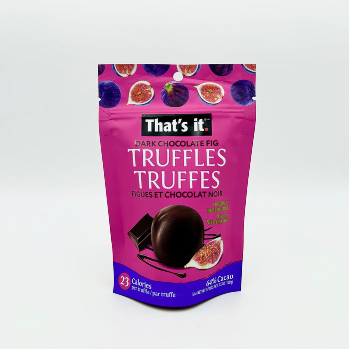 That's it. Dark Chocolate Fig Truffles (organic)