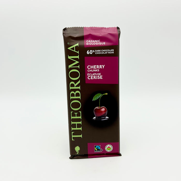 Theobroma 60% Cocoa Chocolate Bar with Cherry Chunks (organic)